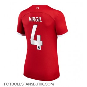 Liverpool Virgil van Dijk #4 Replika Hemmatröja Damer 2023-24 Kortärmad